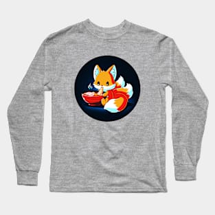 Cute Funny Foodie Fox animal lover Sarcastic Funny Quote Artwork Long Sleeve T-Shirt